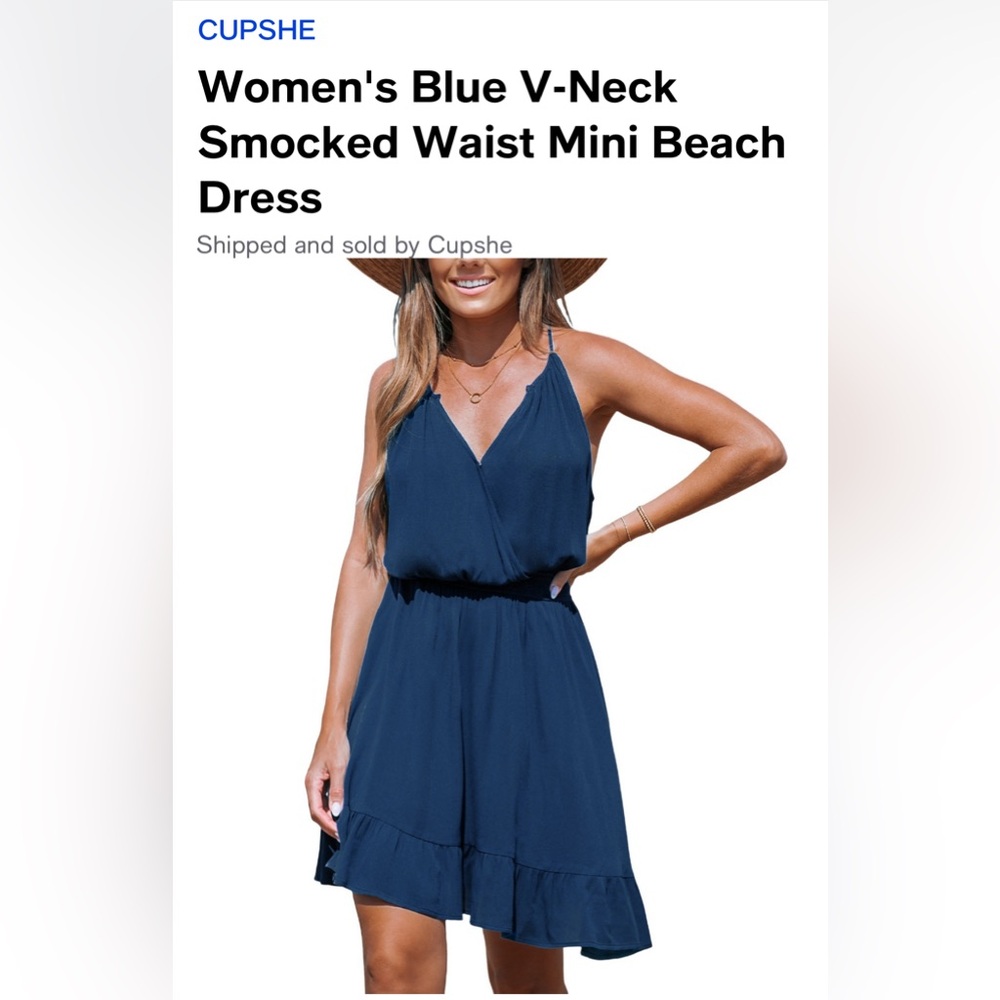 Cupshe nwt mini beach dress